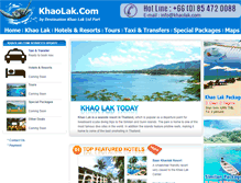 Tablet Screenshot of khaolak.com